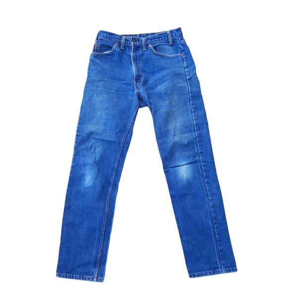 VTG Levis 505 Jeans Mens Orange Tab Blue Denim Made in Canada Size 32x33 - Picture 2 of 16